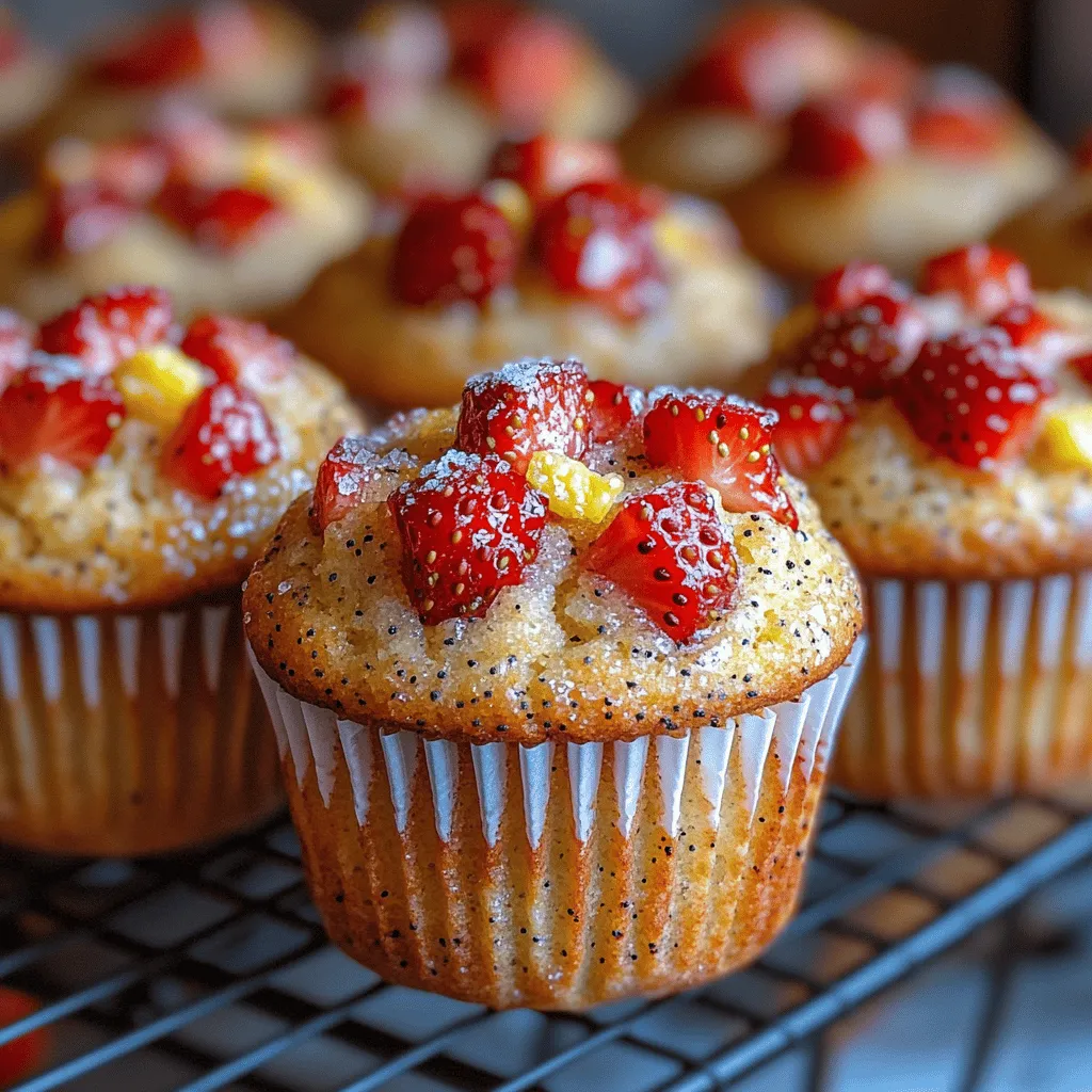 Welcome to a delicious culinary adventure where sweet meets tart in the form of Zesty Strawberry Lemon Poppy Seed Muffins. These delightful treats are a perfect blend of ripe strawberries, tangy lemon, and the unique crunch of poppy seeds. Not only do they burst with flavor, but they also offer a visually appealing presentation that is sure to impress your family and friends. Whether you’re looking for a scrumptious way to kickstart your morning or a light snack to enjoy during the day, these muffins fit the bill perfectly.
