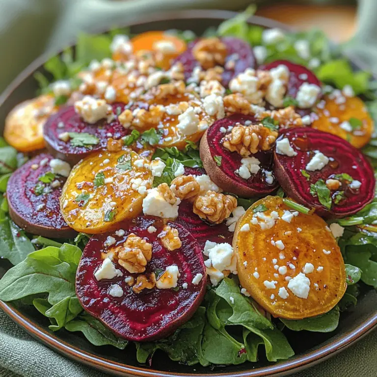 In the world of culinary exploration, vibrant salads have carved a niche for themselves, captivating the taste buds and inspiring health-conscious eaters everywhere. Among the plethora of salad options available, the Vibrant Roasted Beet and Feta Salad stands out for its unique combination of flavors and textures. This dish is not only visually appealing, with its deep magenta and creamy white contrasts, but it also embodies the essence of healthy yet flavorful eating—a trend that has surged in popularity among those seeking to lead balanced lifestyles.