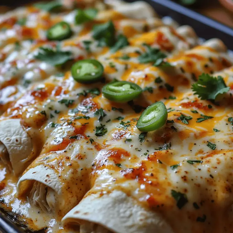 If you’re on the lookout for a comforting and satisfying meal that captures the essence of Mexican cuisine while fitting seamlessly into your busy lifestyle, look no further than Creamy Dreamy Slow Cooker White Chicken Enchiladas. This dish combines tender, shredded chicken enveloped in soft tortillas, all smothered in a rich and creamy sauce. The beauty of these enchiladas lies not only in their flavor but also in their convenience, thanks to the slow cooker that does most of the heavy lifting for you.