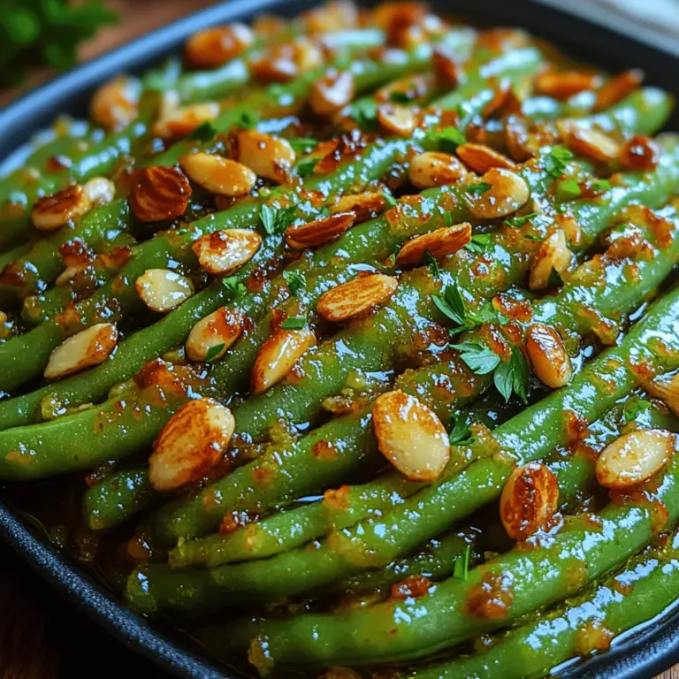 Welcome to the vibrant and nutritious world of green beans, a vegetable that is not only visually appealing but also bursting with flavor. Today, we’re diving into the delightful recipe for Crunchy Green Bliss with Toasted Almonds. This dish showcases the natural goodness of green beans, complemented by the rich, nutty flavor of almonds. Perfect as a side for a variety of meals, it seamlessly enhances everything from grilled chicken to roasted fish, making it an excellent choice for both casual family dinners and elegant gatherings.