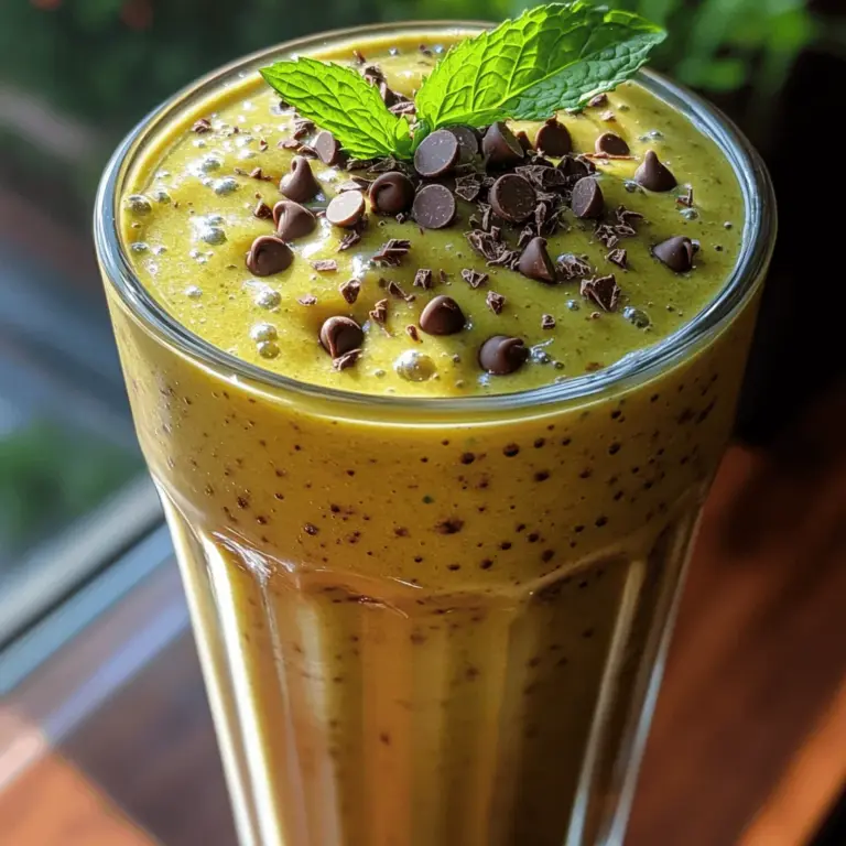 In recent years, smoothies have surged in popularity as a go-to choice for breakfast or a quick snack. These delicious blends offer a convenient way to pack a wealth of nutrients into a single glass, making them perfect for those with busy lifestyles. Smoothies can be customized to suit various tastes and dietary needs, allowing for endless creativity in the kitchen. One standout option that has captured the hearts of many is the Mint Chocolate Banana Chip Smoothie.