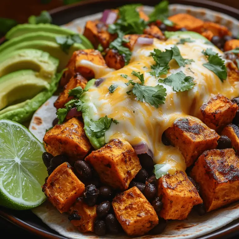 In recent years, plant-based cuisine has surged in popularity, appealing not only to vegans and vegetarians but also to those looking for delicious, healthy meal options. One standout recipe that embodies this trend is the Sweet & Savory Roasted Sweet Potato and Black Bean Burritos. This dish is a delightful fusion of flavors and textures, combining the natural sweetness of roasted sweet potatoes with the hearty richness of black beans, all enveloped in a warm, soft tortilla.