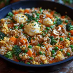 Fried rice is a beloved staple dish that transcends cultural boundaries, enjoyed in countless variations across Asia and beyond. This versatile dish, often made with leftover rice and a medley of ingredients, has earned its place in kitchens around the world for its simplicity and adaptability. Today, we are excited to introduce you to the Ultimate Veggie-Packed Fried Rice, a recipe that not only tantalizes your taste buds but also offers a generous serving of nutrition.