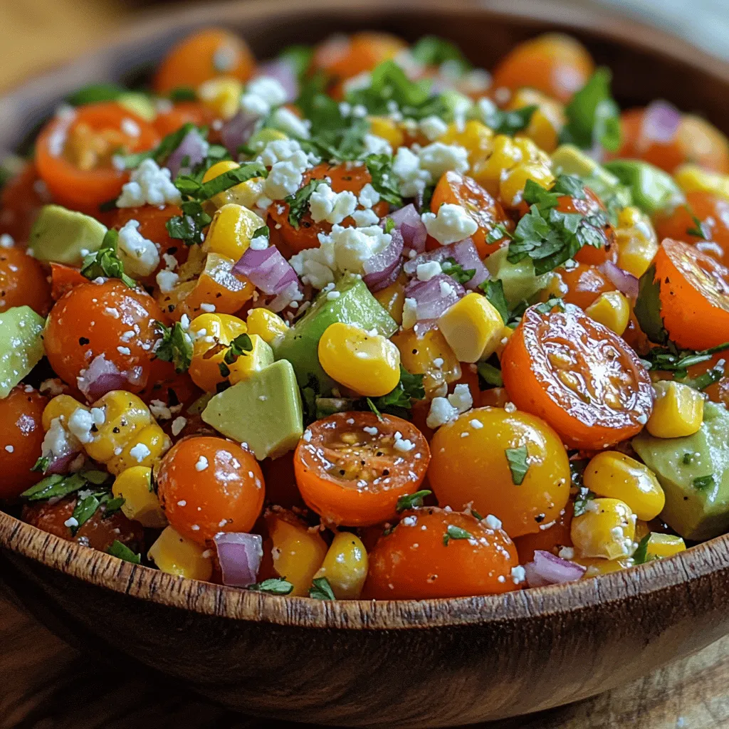 To craft the perfect Corn & Tomato Fiesta Salad, it’s essential to understand the key components that contribute to its delightful taste and texture. Each ingredient plays a vital role and brings its own unique benefits to the table. Let’s delve into the ingredients that make this salad a standout dish.