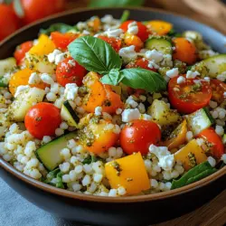 Pesto Veggie Couscous Bowl: A Vibrant, Healthy Meal Option