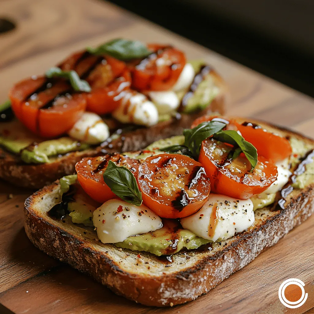 Avocado toast has taken the culinary world by storm, evolving from a simple breakfast option to a trendy dish that captures the essence of healthy eating. Its creamy texture, vibrant flavors, and versatility make it a favorite among food lovers and health enthusiasts alike. This delightful dish can be served in various ways, making it suitable for any time of day—be it brunch, lunch, or a light dinner. One of the most exciting variations is the *Grilled Caprese Avocado Toast Delight*, which adds a fresh and flavorful twist to the classic recipe.