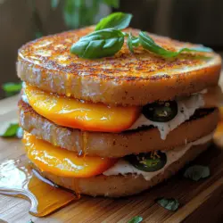 To create the perfect Jalapeño Peach Grilled Cheese, it’s essential to understand each ingredient's role and how they contribute to the overall flavor profile. Here’s a breakdown of the core components of this unique sandwich: