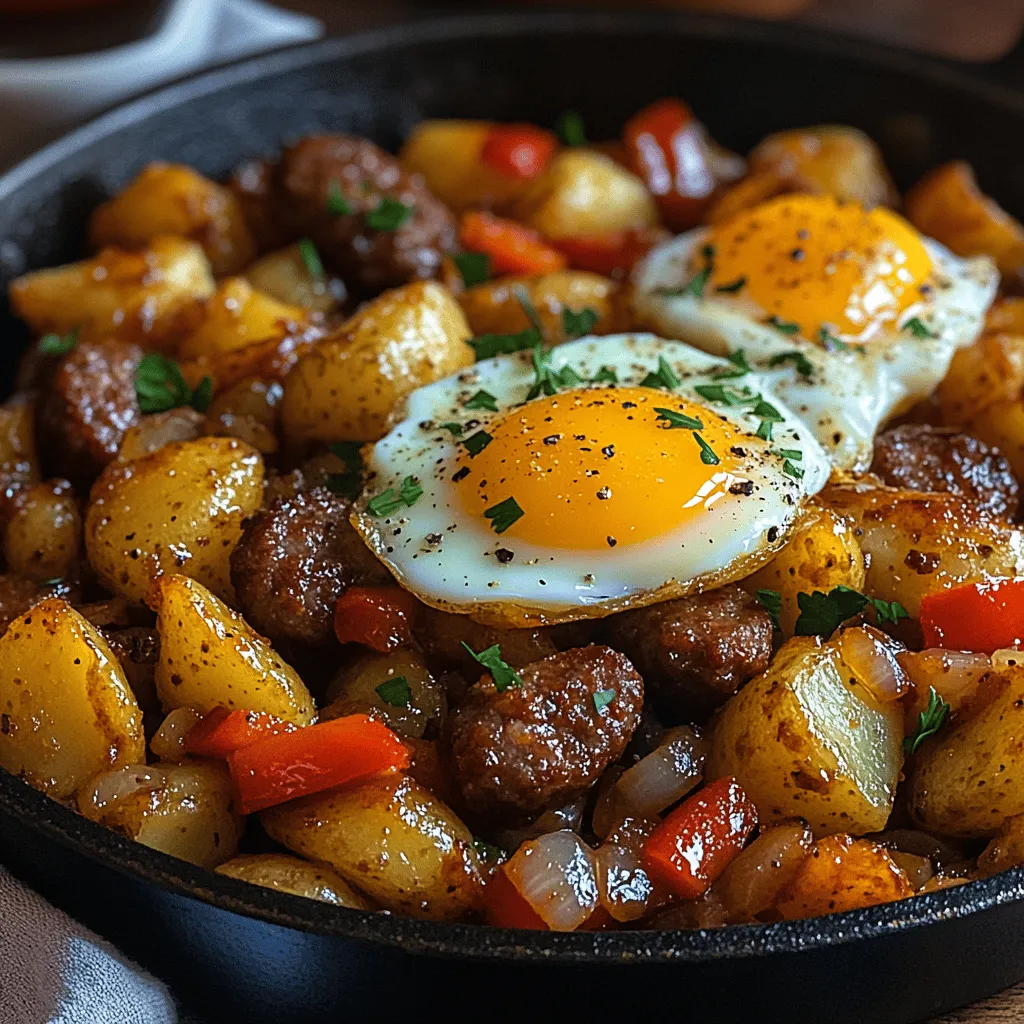 Start your day on the right foot with a delightful Hearty Sausage & Potato Breakfast Skillet. This one-pan meal is not only easy to prepare but also loaded with flavor and nutrition. Featuring crispy potatoes, savory sausage, and perfectly cooked eggs, this recipe is designed to satisfy your morning hunger while providing a hearty dose of comfort.