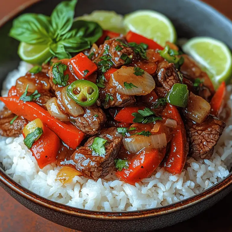Thai cuisine is celebrated worldwide for its vibrant flavors, aromatic herbs, and the perfect balance of sweet, sour, salty, and spicy elements. Each dish tells a story, often reflecting the rich cultural heritage of Thailand. Among the many delectable offerings, Spicy Thai Basil Beef Stir-Fry, known locally as "Pad Krapow Neua," stands out as a quick yet satisfying meal. This dish combines tender beef with the fragrant and slightly peppery notes of Thai basil, creating an unforgettable culinary experience.