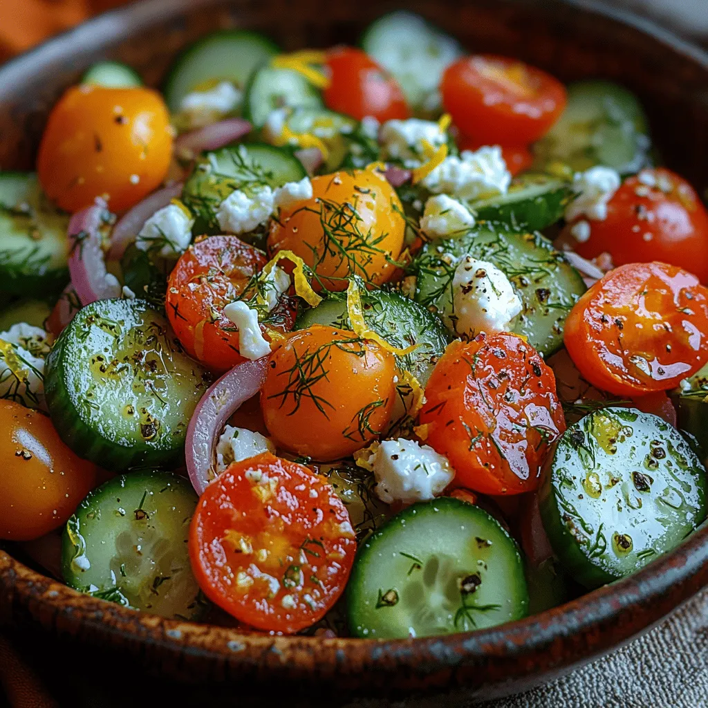 To truly appreciate the Zesty Lemon Dill Cucumber Salad, it's essential to understand the core components that make up this delightful dish. Each ingredient plays a unique role, contributing not just to the flavor but also to the nutritional value of the salad.