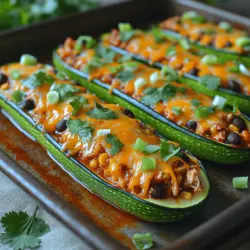 Exploring new and healthy meal options can be a delightful journey, especially when it comes to incorporating vegetables into our diets. One such dish that has gained popularity among health-conscious food lovers is Cheesy Chicken Enchilada Stuffed Zucchini. This recipe not only satisfies cravings for comfort food but also offers a nutritious twist by using zucchini as a base. Zucchini, a versatile vegetable, pairs beautifully with the savory flavors of traditional enchiladas, making it a perfect choice for families looking to enjoy a wholesome meal. In this article, we will delve into the ingredients, preparation steps, and nutritional benefits of this delightful dish, ensuring you have all the information needed to create a delicious meal.