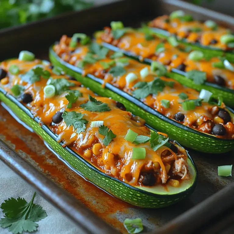 Exploring new and healthy meal options can be a delightful journey, especially when it comes to incorporating vegetables into our diets. One such dish that has gained popularity among health-conscious food lovers is Cheesy Chicken Enchilada Stuffed Zucchini. This recipe not only satisfies cravings for comfort food but also offers a nutritious twist by using zucchini as a base. Zucchini, a versatile vegetable, pairs beautifully with the savory flavors of traditional enchiladas, making it a perfect choice for families looking to enjoy a wholesome meal. In this article, we will delve into the ingredients, preparation steps, and nutritional benefits of this delightful dish, ensuring you have all the information needed to create a delicious meal.