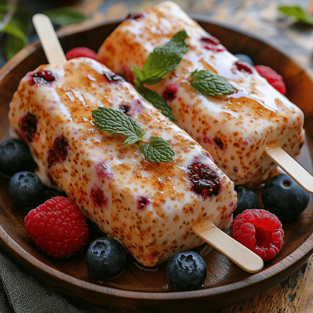 Berry Bliss Greek Yogurt Pops are not just another frozen dessert; they are a wholesome treat packed with health benefits. Made with Greek yogurt, known for its high protein content and probiotics, these pops provide a satisfying snack without the guilt associated with traditional ice cream. The addition of fresh berries infuses these pops with natural sweetness and vivid colors, making them visually appealing and delicious.
