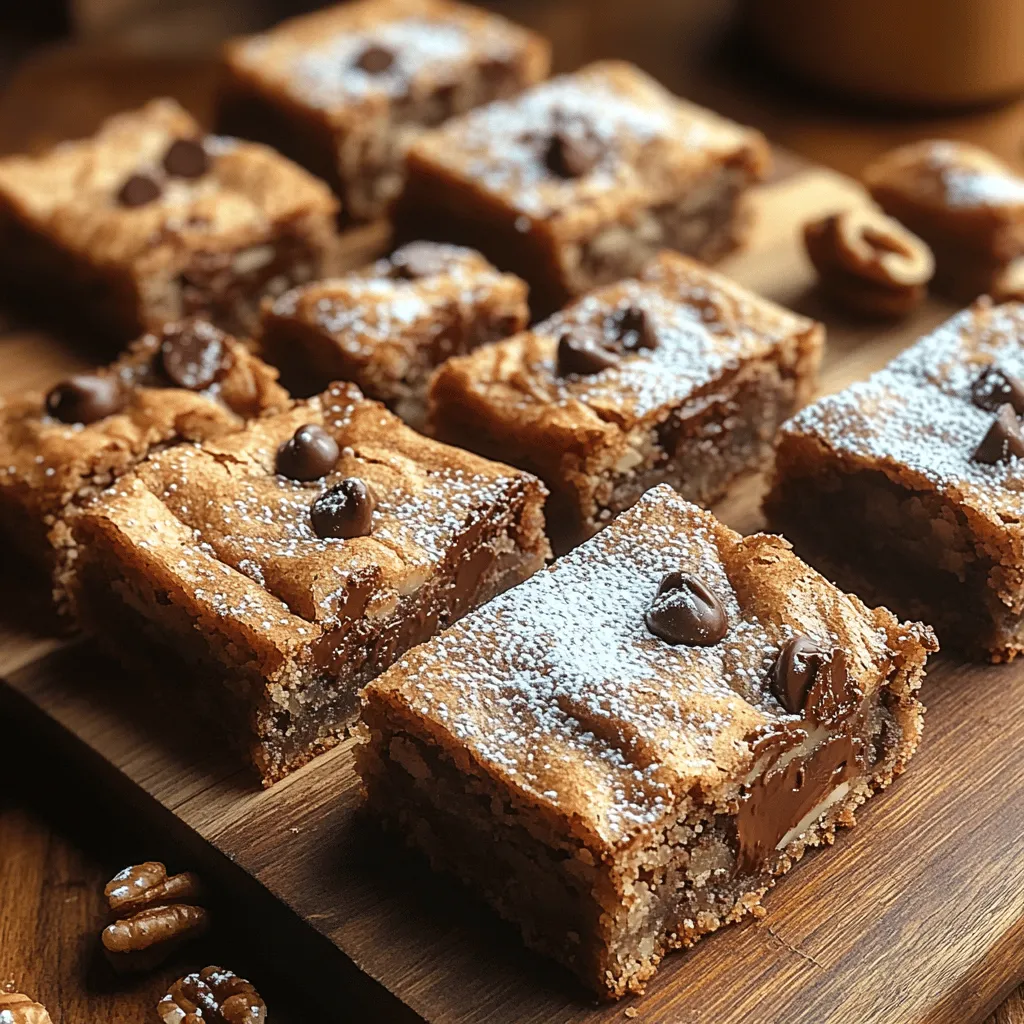 Indulging in a sweet treat can brighten anyone's day, and what better way to satisfy that sweet tooth than with a batch of Decadent Dreamy Chocolate Chip Blondie Bars? These delightful bars are a luscious alternative to traditional brownies, capturing the essence of rich flavors that come from butter, brown sugar, and an abundance of chocolate. The result is a chewy texture that is simply irresistible. Whether you are hosting a casual get-together, celebrating a special occasion, or just craving something delicious, blondies offer a comforting bite that will leave your guests asking for seconds.