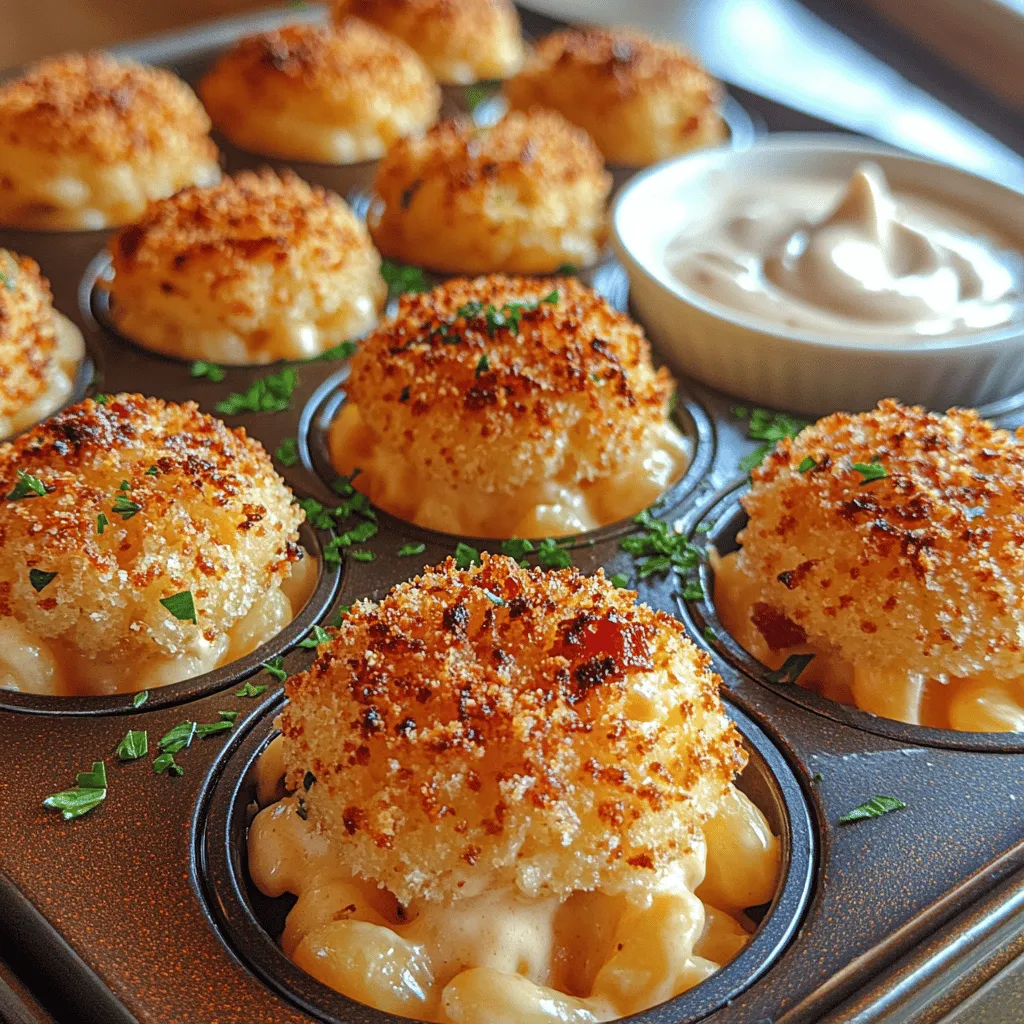 Crispy Bacon Mac and Cheese Bites are the ultimate comfort food, marrying the indulgent, creamy texture of classic mac and cheese with the satisfying crunch of crispy bacon and golden panko breadcrumbs. Whether you're hosting a gathering, preparing a game-day snack, or simply craving a delicious treat, these bites are sure to impress family and friends alike. The beauty of this dish lies not only in its flavor but also in its versatility; it's perfect as an appetizer, snack, or even a main course when you're looking for something hearty yet fun.