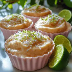 Coconut and lime are not just ingredients; they are emblematic of sunshine, warmth, and relaxation. Originating from tropical regions, these flavors evoke memories of sandy beaches and swaying palm trees. The creamy texture of coconut milk combined with the tartness of lime juice creates a balanced flavor profile that is both refreshing and indulgent. This recipe encapsulates that tropical essence, making it a delightful addition to any dessert repertoire.
