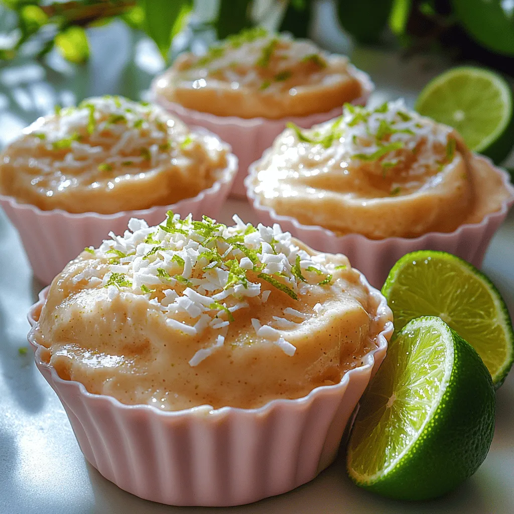 Coconut and lime are not just ingredients; they are emblematic of sunshine, warmth, and relaxation. Originating from tropical regions, these flavors evoke memories of sandy beaches and swaying palm trees. The creamy texture of coconut milk combined with the tartness of lime juice creates a balanced flavor profile that is both refreshing and indulgent. This recipe encapsulates that tropical essence, making it a delightful addition to any dessert repertoire.