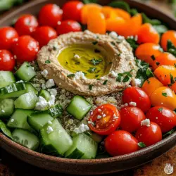 In recent years, the culinary landscape has seen a remarkable shift towards plant-based meals, with more people recognizing the health benefits of incorporating vegetables and legumes into their diet. Among these vibrant and nutritious options, the Roasted Garlic Hummus Veggie Bowl stands out as a delicious choice that combines flavor and nutrition effortlessly. This dish not only satisfies the palate but also nourishes the body, making it an ideal meal for health-conscious eaters seeking variety and substance.