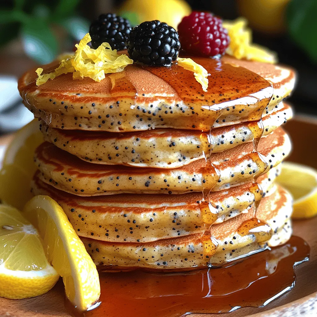 The enchanting flavor of lemon poppy seed pancakes comes from the harmonious blend of tartness and nuttiness. The zesty aroma of fresh lemon zest is complemented by the mild crunch of poppy seeds, creating a delightful contrast in every bite. This particular flavor pairing has a rich history, often celebrated in various cuisines around the world.