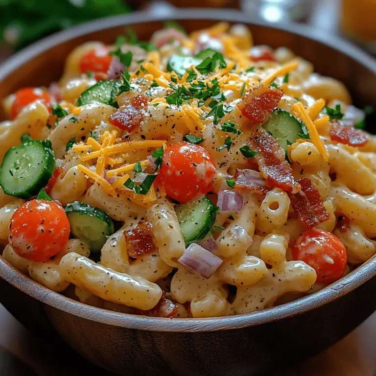 Macaroni salad is a quintessential American dish that dates back to the early 20th century, often associated with summer picnics and family gatherings. Its origins can be traced to the rise of convenience foods, particularly during the post-World War II era, when quick and easy meals became popular. The traditional macaroni salad typically consists of cooked macaroni mixed with mayonnaise and various vegetables, but variations abound, allowing for endless creativity.