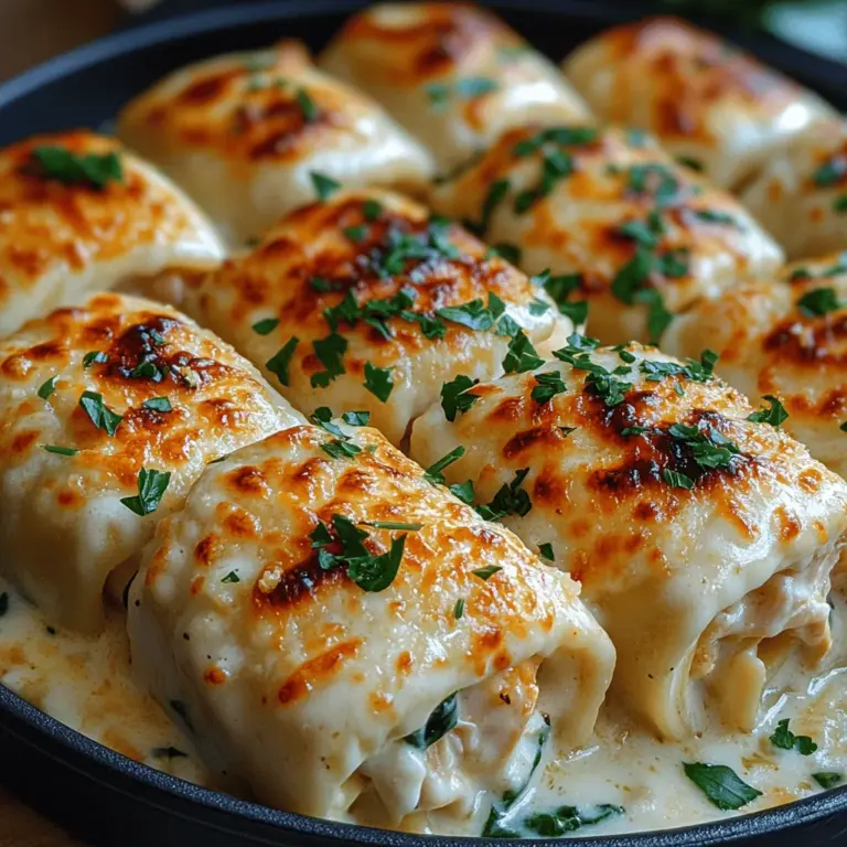 When it comes to comfort food, few dishes can compete with the creamy richness and satisfying textures of Chicken Alfredo. This beloved Italian-American classic has been adapted in countless ways, but one of the most inviting iterations is the Creamy Chicken Alfredo Roll-Ups. This dish captures the essence of its creamy counterpart while offering a playful twist that makes it perfect for family dinners or festive gatherings.