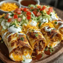 Buffalo Bliss: Cheesy Chicken Wraps are more than just a meal; they are a delicious fusion of flavors that bring a kick of zest and satisfaction to your dining experience. This recipe artfully combines the tangy heat of buffalo sauce with creamy cheeses and tender chicken, resulting in a dish that is not only bursting with flavor but also incredibly versatile. Whether you are planning a family dinner, preparing snacks for game day, or seeking a quick and easy weeknight meal, these wraps are sure to impress.