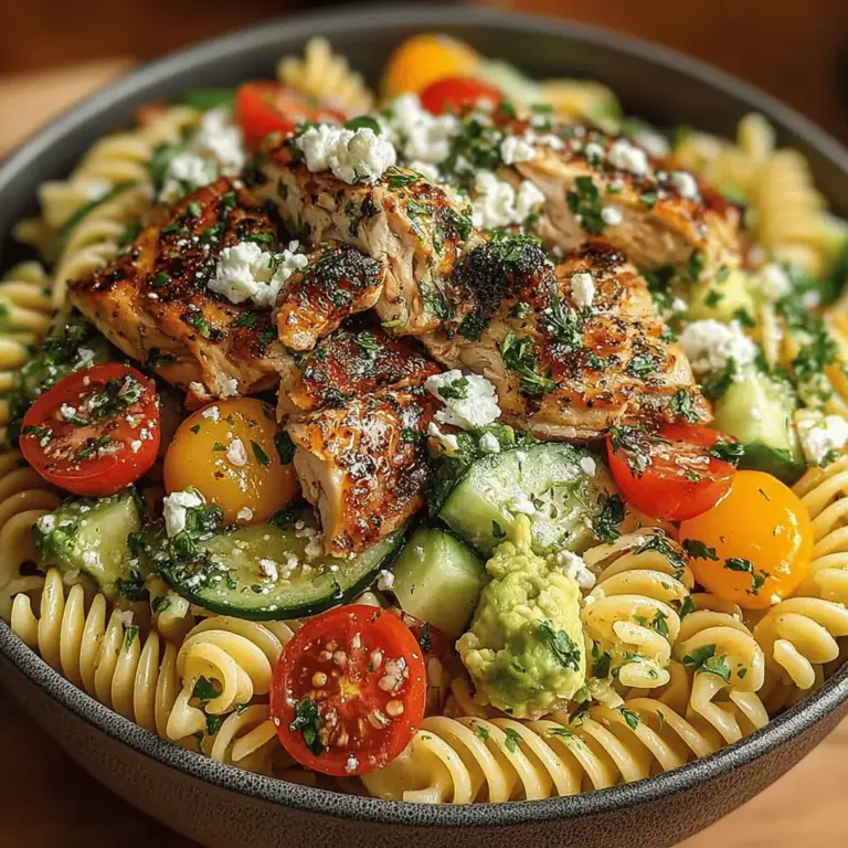 To ensure that your Healthy Chicken & Avocado Pasta Salad is bursting with flavor, it’s essential to combine the ingredients with care. Mixing is not just about throwing everything into a bowl; it's about technique. Here are some methods to enhance the flavor profile of your salad: