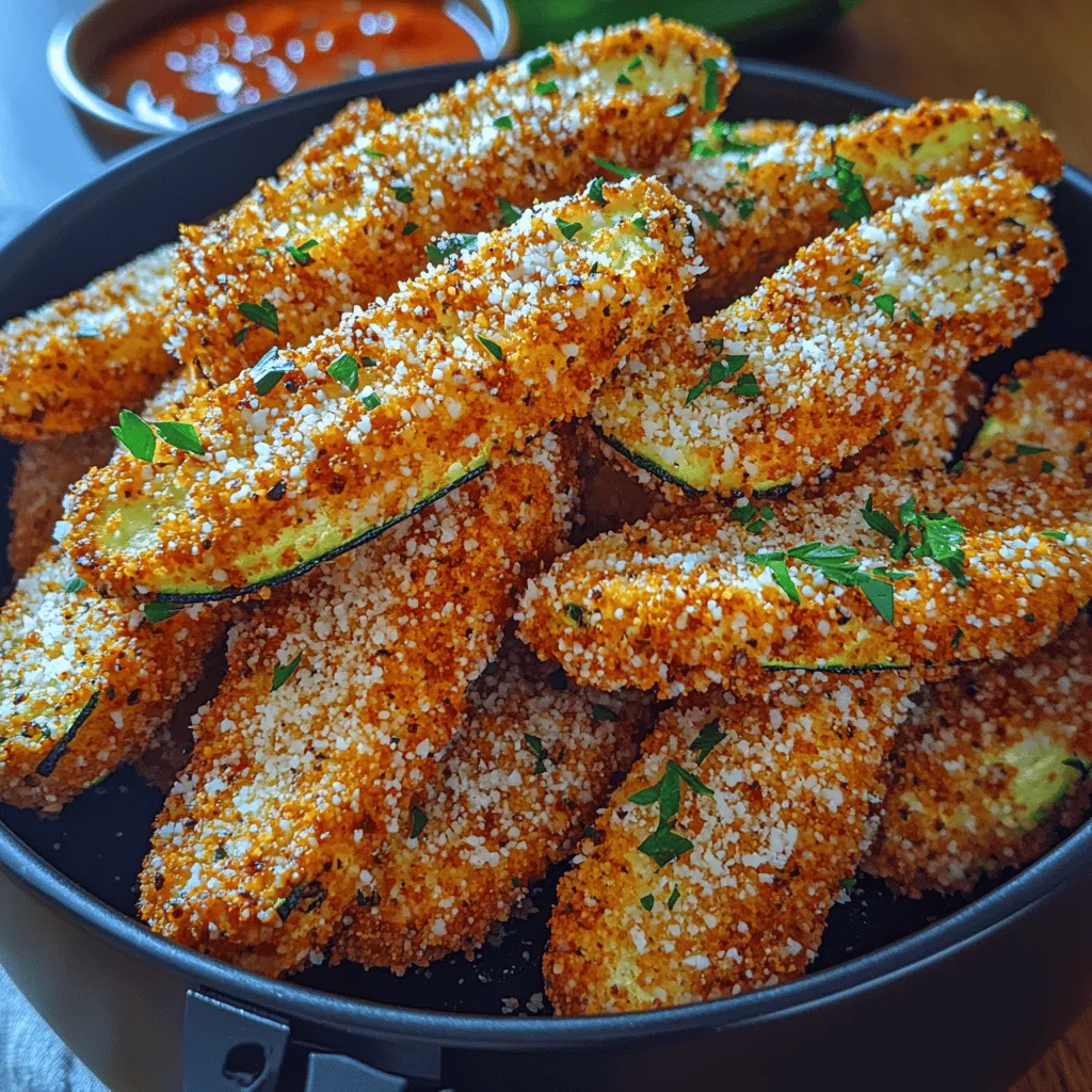 In the realm of modern cooking, air fryers have emerged as transformative kitchen appliances, allowing home cooks to prepare their favorite fried foods with significantly less oil. This innovation has made it easier to enjoy crispy delights without the guilt often associated with traditional frying methods. One such delectable recipe that perfectly embodies the air fryer's capabilities is Crispy Air Fryer Parmesan Zucchini Fries. These zucchini fries are not only a healthier alternative to regular fries but also pack a punch of flavor, thanks to the rich addition of Parmesan cheese and a medley of aromatic spices.