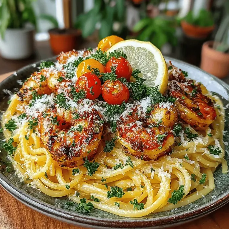 Garlic Butter Shrimp Pasta is a culinary delight that captivates seafood lovers with its harmonious blend of flavors. This dish beautifully combines the savory notes of garlic with the richness of butter, perfectly complementing the tender, succulent shrimp. The result is a pasta meal that is not only delectable but also incredibly simple to prepare, making it a go-to choice for both casual weeknight dinners and elegant gatherings.