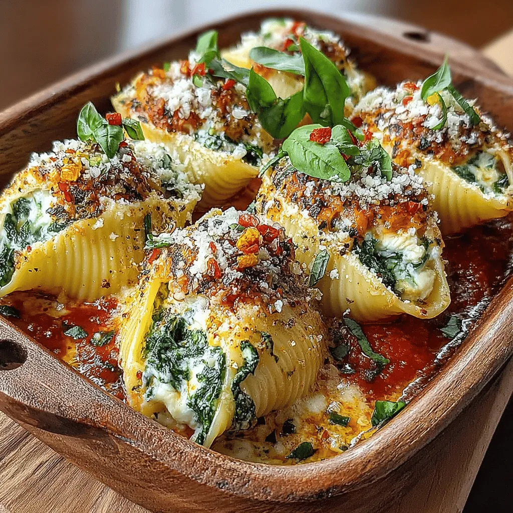 When it comes to comfort food, few dishes evoke feelings of warmth and satisfaction quite like Baked Feta and Spinach Stuffed Shells. This delightful Italian-inspired recipe is not only a feast for the eyes but also a celebration of flavors that will make your taste buds dance. Picture creamy, cheesy filling enveloped in tender pasta shells, all baked to perfection in a savory marinara sauce. It's a dish that seamlessly blends nutrition and indulgence, making it a perfect choice for any occasion.