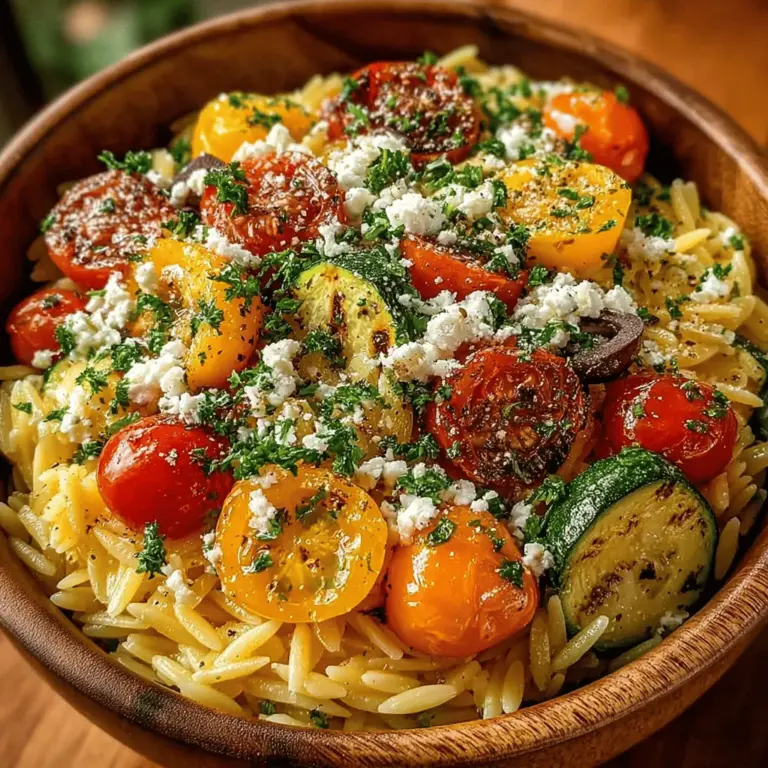 When it comes to creating a dish that bursts with flavor, freshness, and nutritional benefits, the Zesty Orzo Salad with Roasted Veggies stands out as a top choice. This delightful recipe features tender orzo pasta combined with an array of colorful, roasted vegetables, creating a symphony of tastes and textures that is as pleasing to the palate as it is to the eye. Whether you're looking for a side dish to complement your grilled meats or a light main course for a warm summer evening, this salad is incredibly versatile and sure to impress.