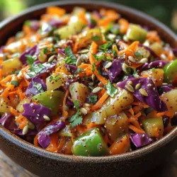 In the world of culinary delights, side dishes often take a backseat to main courses, but not all side dishes are created equal. Enter the Crunchy Zesty Carrot Slaw—a vibrant medley of fresh vegetables that brings color, crunch, and a zesty kick to any meal. This slaw is not only visually appealing but also packs a nutritional punch, making it an essential component of a balanced diet. With its refreshing flavors and crunchy textures, this slaw can serve multiple roles: as a side dish to complement grilled meats, a topping for tacos, or even a filling for wraps.