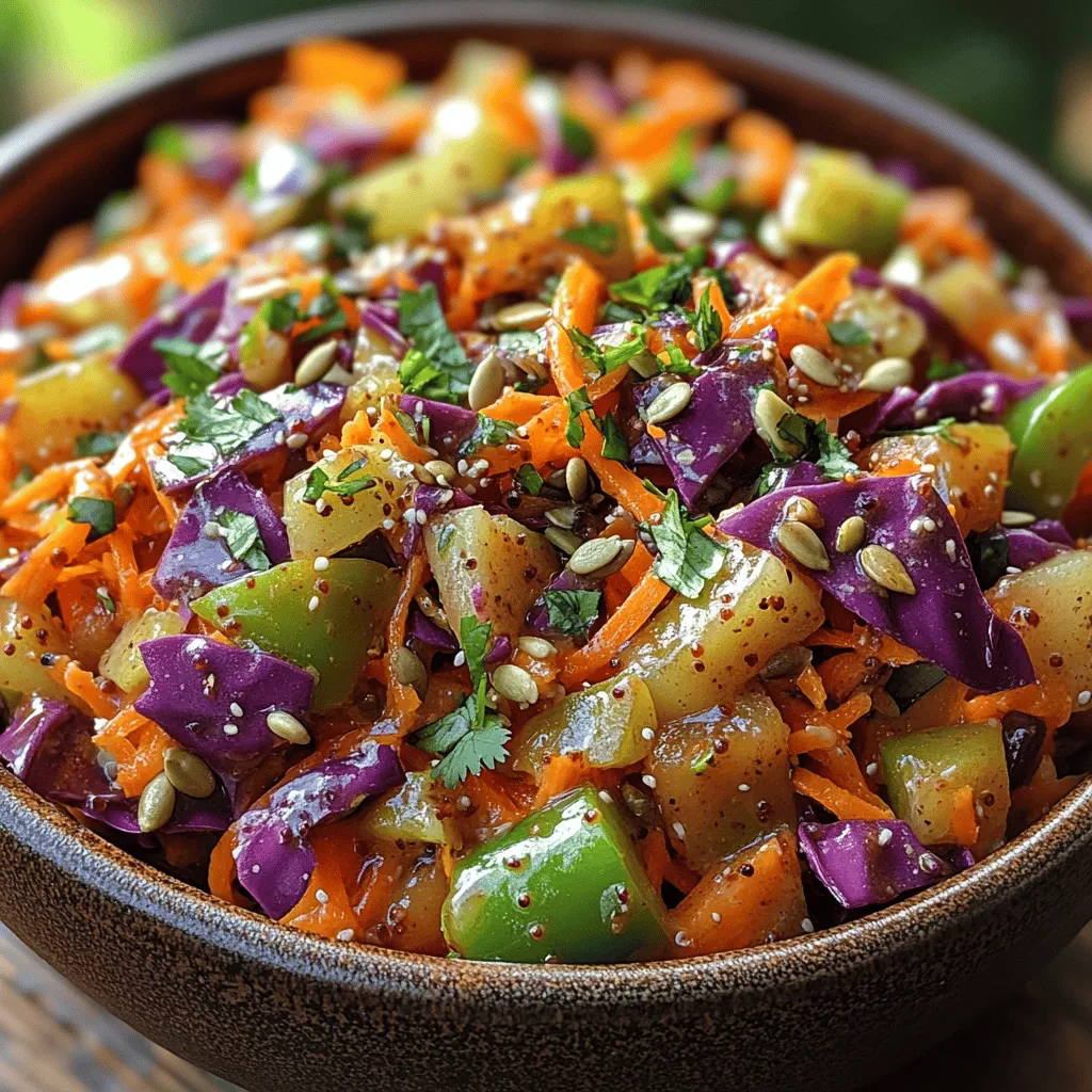 In the world of culinary delights, side dishes often take a backseat to main courses, but not all side dishes are created equal. Enter the Crunchy Zesty Carrot Slaw—a vibrant medley of fresh vegetables that brings color, crunch, and a zesty kick to any meal. This slaw is not only visually appealing but also packs a nutritional punch, making it an essential component of a balanced diet. With its refreshing flavors and crunchy textures, this slaw can serve multiple roles: as a side dish to complement grilled meats, a topping for tacos, or even a filling for wraps.