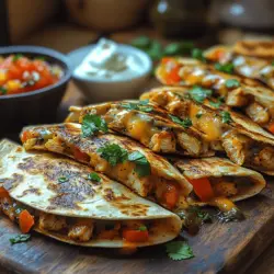 In the world of quick and delicious meals, the Crunchy Chicken Taco Quesadilla stands out as a delightful fusion of flavors and textures. This dish marries the classic appeal of quesadillas with the savory, spicy essence of tacos, creating a satisfying meal that is perfect for both weeknight dinners and casual gatherings. With its crispy exterior and a warm, cheesy interior, this recipe caters to the cravings of both children and adults, making it an ideal choice for family-friendly dining.