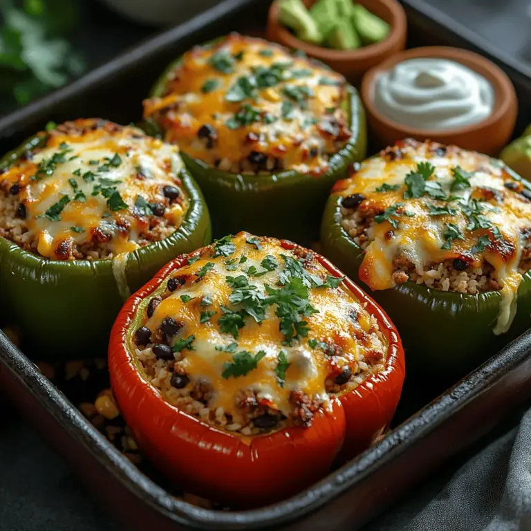 Stuffed peppers have long been a beloved dish for their versatility and the ease with which they can be customized to suit various tastes and dietary needs. From classic Italian rice-stuffed versions to Mediterranean-inspired recipes, the concept of filling a vibrant pepper with a flavorful mixture has made it a staple in kitchens around the world. Among these variations, Crispy Taco Stuffed Bell Peppers stand out, offering a delightful blend of taco flavors wrapped in a nutritious, colorful package. This dish not only satisfies cravings for savory tacos but also provides a healthier alternative that incorporates the wholesome goodness of bell peppers.