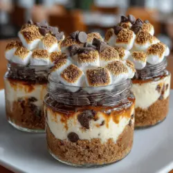 When it comes to summer gatherings, few treats evoke nostalgia quite like s'mores. The combination of gooey marshmallows, rich chocolate, and crunchy graham crackers has been a staple of campfires and backyard barbecues for generations. However, for those who crave that iconic flavor in a more sophisticated format, S'mores Cheesecake Jars offer a delightful twist. This no-bake dessert encapsulates the essence of s'mores while presenting it in an elegant and convenient way, perfect for any occasion.