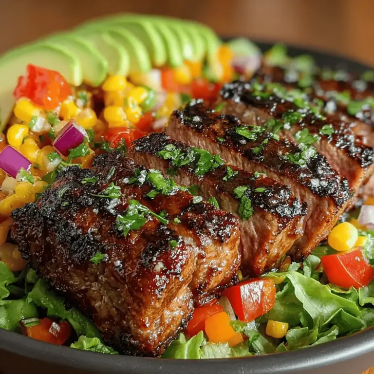 In the world of culinary delights, few dishes can boast the vibrant colors and bold flavors of a Sizzling Steak & Corn Salsa Salad. This recipe harmoniously combines tender, juicy ribeye steaks with a refreshing and zesty corn salsa, all beautifully arranged atop a bed of mixed greens. Whether you're hosting a summer gathering or simply looking for a satisfying weeknight dinner, this salad not only tantalizes the taste buds but also brings a burst of freshness and nutritional benefits to the table.