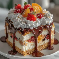 After preparing your crust, the next step is to spread the softened ice cream over it. To achieve a smooth and even layer, it is crucial to ensure that the ice cream is adequately softened—about 10 to 15 minutes at room temperature should suffice. Use a rubber spatula to scoop out the ice cream, allowing it to soften slightly for easier spreading. Begin from the center of the crust and work your way outwards, applying gentle pressure while smoothing it evenly toward the edges. It’s essential to avoid mixing the ice cream with the crust; instead, aim for a seamless layer that stands tall against the crust.