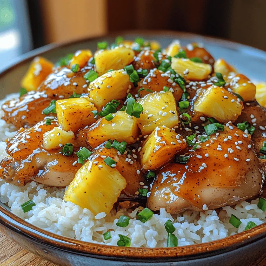 Pineapple Paradise Chicken is a dish that transports your taste buds to a tropical paradise with every bite. This vibrant recipe marries the sweetness of ripe pineapple with a savory and slightly spicy marinade, creating a harmonious blend of flavors that is both exciting and comforting. Perfect for family dinners or gatherings, Pineapple Paradise Chicken is not only a feast for the senses but also an easy-to-make dish that will impress your guests and satisfy your family's cravings for something deliciously different.