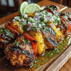 To create the best Tropical Bliss Chicken Skewers, it’s essential to understand the role each ingredient plays in the recipe. This dish consists of several key components, each contributing to the overall flavor profile and texture.