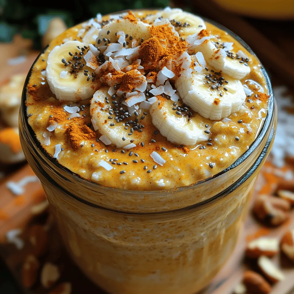 In the world of healthy breakfasts, few dishes stand out like the golden turmeric latte overnight oats. This vibrant and nourishing meal combines the comforting warmth of turmeric latte with the wholesome goodness of oats, creating a deliciously satisfying way to kickstart your day. Whether you’re looking to fuel your morning with something nutritious, or you simply want to explore new flavors, this recipe promises to deliver both health benefits and a delightful culinary experience.