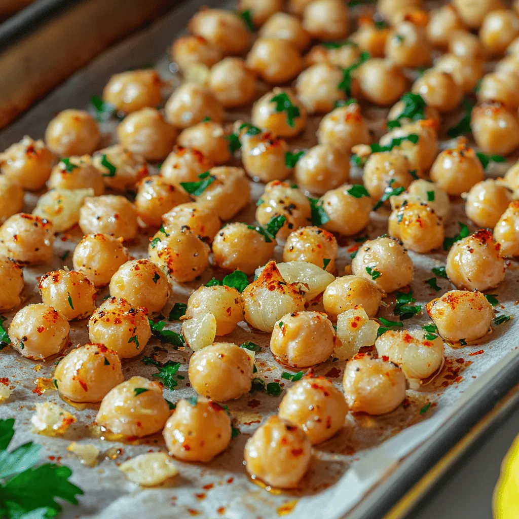 Chickpeas, also known as garbanzo beans, have emerged as a culinary superstar in recent years, celebrated for their versatility and impressive nutritional profile. These little legumes, a staple in various cuisines around the world, have found their way into everything from hummus and salads to stews and snacks. In particular, roasted chickpeas have gained popularity as a healthy, crunchy snack option that satisfies cravings without compromising nutritional value. This recipe for Crispy Roasted Garlic Chickpeas not only highlights the deliciousness of chickpeas but also showcases the simplicity of preparing a snack that is both wholesome and flavorful.