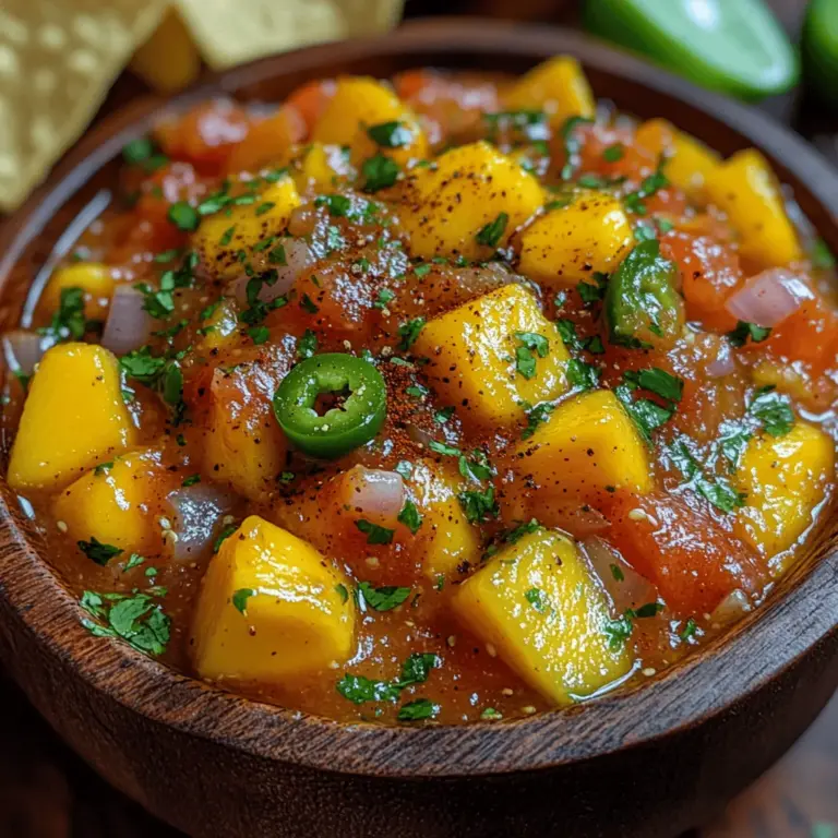 If you’re on the lookout for a fresh and vibrant addition to your culinary repertoire, look no further than Bright Mango Jalapeño Salsa. This colorful salsa captures the essence of summer with its sweet, tangy, and spicy notes, making it the perfect companion for a variety of dishes. Whether you’re hosting a casual gathering, preparing a family dinner, or simply looking to elevate your everyday meals, this salsa is sure to impress.