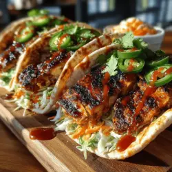 When it comes to quick and delicious meals, Sweet Chili Glazed Chicken Pita Wraps stand out as a perfect combination of flavors and textures. This dish brings together tender, marinated chicken thighs glazed in a sweet and spicy sauce, wrapped in soft whole wheat pita bread, and complemented by a medley of fresh vegetables. It's not just a meal; it's an experience that tantalizes your taste buds and keeps you coming back for more.