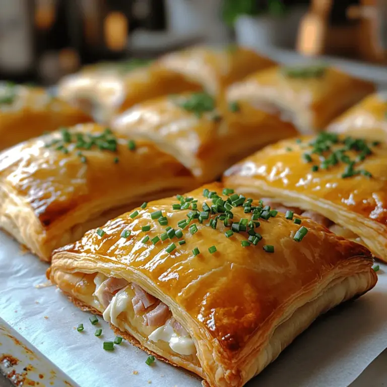 When it comes to appetizers, few dishes can match the charm and allure of savory ham and Swiss puff pastry bites. These delightful morsels blend flaky pastry with the rich flavors of ham and creamy Swiss cheese, creating a perfect harmony of taste and texture that is sure to impress your guests. Whether you are hosting a dinner party, a family gathering, or simply looking for a tasty snack, these puff pastry bites are a versatile and crowd-pleasing choice.