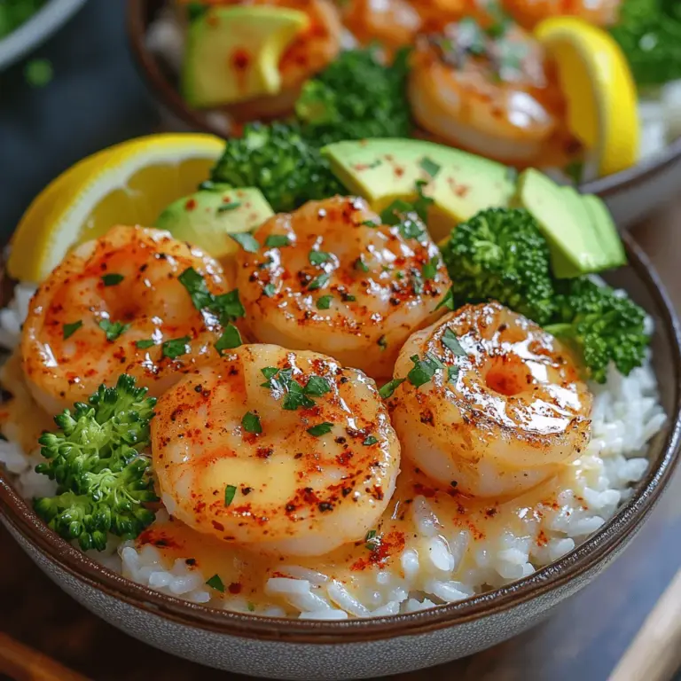 Garlic Butter Shrimp and Rice Bowls are a delightful culinary creation that embodies the essence of quick, flavorful, and nutritious meals. This dish stands out for its harmonious blend of succulent shrimp bathed in a rich garlic butter sauce, served over a bed of fluffy rice. Whether you're looking for a weeknight dinner option or a dish to impress guests, this recipe delivers on all fronts.