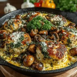 In the realm of comforting cuisine, few dishes can compete with the delightful combination of creamy garlic butter mushroom chicken. This dish epitomizes the essence of home-cooked meals, showcasing a perfect marriage of succulent chicken breasts, earthy mushrooms, and a rich, velvety sauce that tantalizes taste buds and warms the heart. The creamy garlic butter mushroom chicken is not only a feast for the senses but also a time-saver in the kitchen, requiring just 30 minutes from prep to plate. Its quick preparation makes it an ideal choice for weeknight dinners while still being elegant enough to impress guests on special occasions. In this article, we will delve into the intricacies of this recipe, providing detailed instructions and insights into each component to ensure your cooking experience is both enjoyable and rewarding.