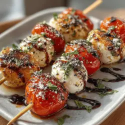 Chilled Caprese Skewers are a delightful twist on the classic Italian Caprese salad, transforming this beloved dish into a convenient and visually stunning appetizer. Combining the freshness of ripe cherry tomatoes, creamy mozzarella, and fragrant basil on skewers, this recipe is a perfect reflection of the vibrant flavors of summer. As the weather warms up, many of us look for recipes that celebrate fresh, seasonal ingredients, making Chilled Caprese Skewers an ideal choice for picnics, potlucks, or casual gatherings.
