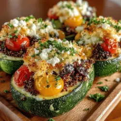 Cheesy Mediterranean Zucchini Boats: A Flavorful Journey