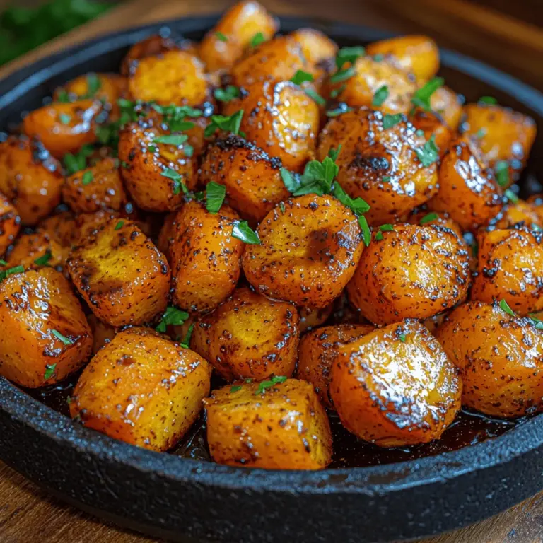 Golden Honey Balsamic Carrots is a dish that beautifully marries the natural sweetness of carrots with the rich tang of balsamic vinegar and the soothing notes of honey. This vibrant side dish not only adds a pop of color to your plate but also brings a delightful complexity of flavors that can elevate any meal. Whether served at a festive gathering or as a simple weeknight dinner accompaniment, these carrots are sure to impress.